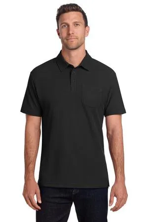 Port Authority C-FREE Cotton Blend Pique Pocket Polo K868