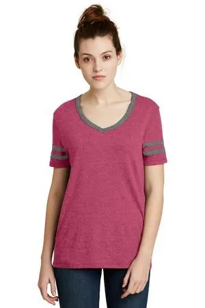 DISCONTINUED Alternative Women's Varsity Vintage 50/50 Tee. AA5058