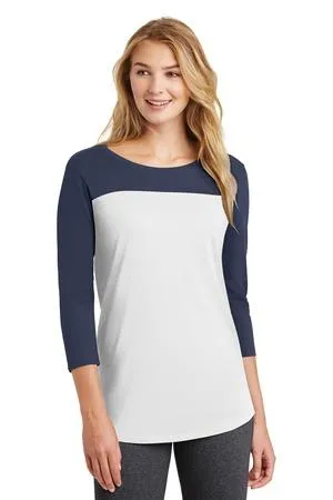 DISCONTINUED District Women's Rally 3/4-Sleeve Tee. DT2700