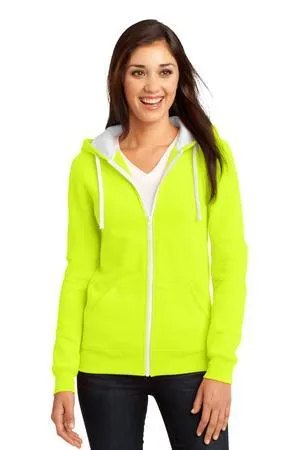 DISCONTINUED District - Juniors The Concert Fleece Full-Zip Hoodie. DT801