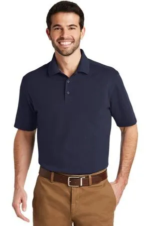 DISCONTINUED Port Authority SuperPro Knit Polo. K164