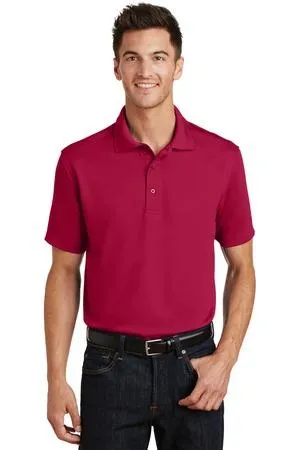 DISCONTINUED Port Authority Poly-Charcoal Blend Pique Polo. K497