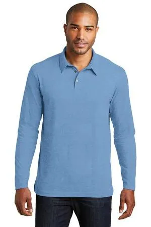 DISCONTINUED Port Authority Long Sleeve Meridian Cotton Blend Polo. K577LS