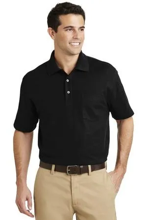 DISCONTINUED Port Authority EZCotton Pique Pocket Polo. K800P