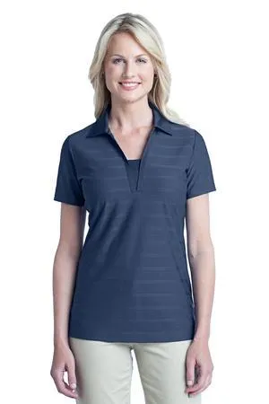 DISCONTINUED Port Authority Ladies Horizontal Texture Polo. L514