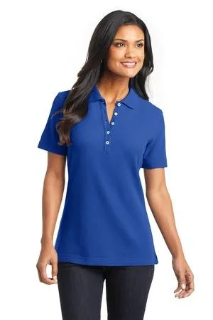 DISCONTINUED Port Authority Ladies EZCotton Pique Polo. L800
