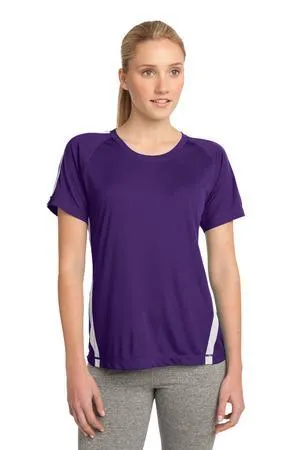 DISCONTINUED Sport-Tek Ladies Colorblock PosiCharge Competitor Tee. LST351
