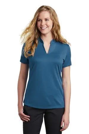 DISCONTINUED Nike Ladies Dri-FIT Hex Textured V-Neck Top. NKAA1848