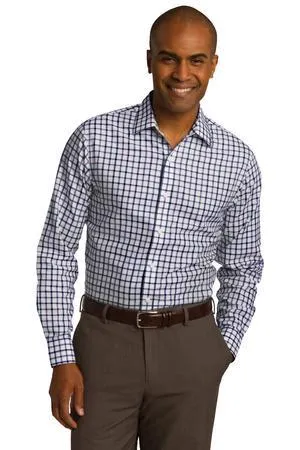 DISCONTINUED Red House Tricolor Check Slim Fit Non-Iron Shirt. RH74