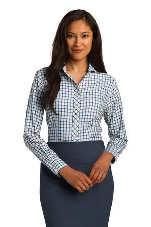 DISCONTINUED Red House Ladies Tricolor Check Non-Iron Shirt. RH75