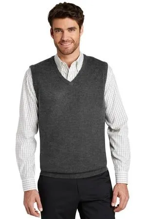 DISCONTINUED Port Authority Value V-Neck Sweater Vest. SW301