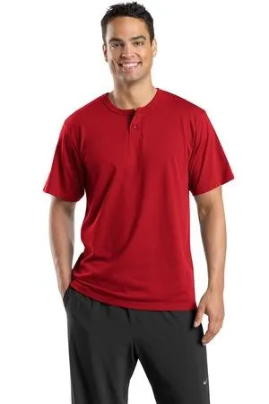 DISCONTINUED Sport-Tek Short Sleeve Henley.  T210