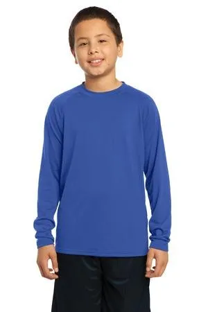 DISCONTINUED Sport-Tek Youth Long Sleeve Ultimate Performance Crew. YST700LS