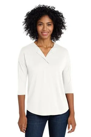 Port Authority Ladies Concept 3/4-Sleeve Soft Split Neck Top. LK5433