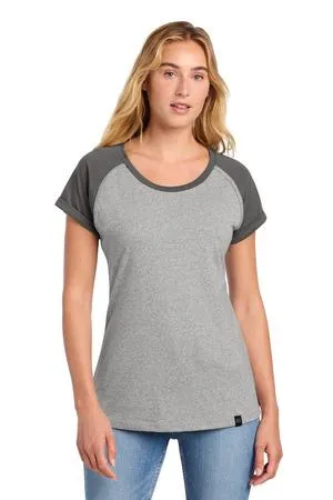 New Era  Ladies Heritage Blend Varsity Tee. LNEA107