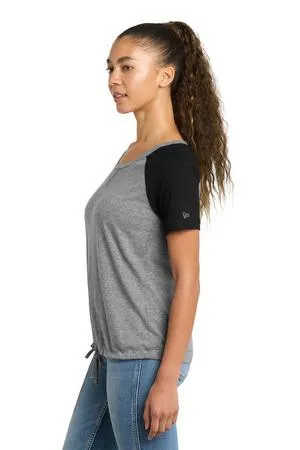 New Era  Ladies Tri-Blend Performance Cinch Tee. LNEA133