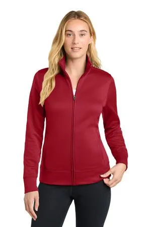 Sport-Tek Ladies Sport-Wick Fleece Full-Zip Jacket.  LST241