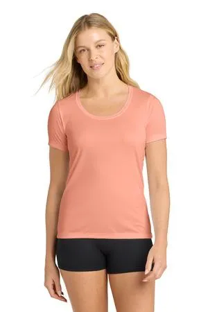 Sport-Tek  Ladies Posi-UV Pro Scoop Neck Tee. LST420
