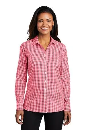 Port Authority  Ladies Broadcloth Gingham Easy Care Shirt LW644