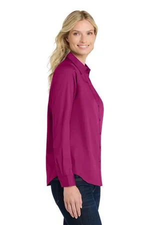 Port Authority Ladies Long Sleeve SuperPro ReactTwill Shirt. LW808