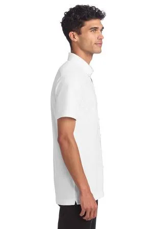 Mercer+Mettle Stretch Pique Full-Button Polo MM1006