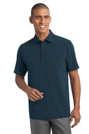 DISCONTINUED Port Authority Ultra Stretch Pocket Polo. S650