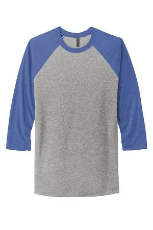 Next Level Apparel   Unisex Tri-Blend 3/4-Sleeve Raglan Tee. NL6051