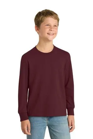 Port & Company Youth Long Sleeve Core Cotton Tee. PC54YLS