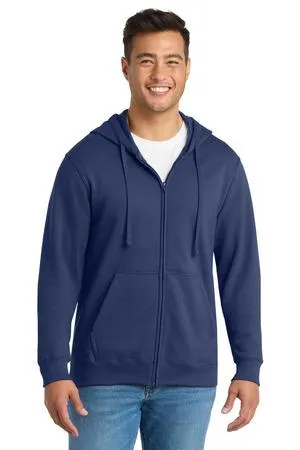 Port & Company Fan Favorite Fleece Full-Zip Hooded Sweatshirt. PC850ZH