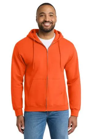 Port & Company Tall Essential Fleece Full-Zip Hooded Sweatshirt. PC90ZHT