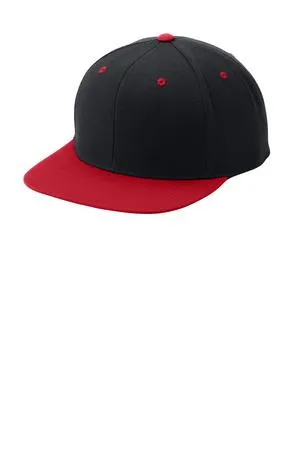 Sport-Tek Yupoong Flat Bill Snapback Cap. STC19