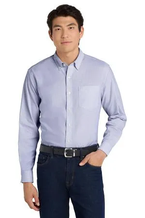 Port Authority  SuperPro  Oxford Stripe Shirt. W657