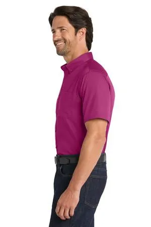 Port Authority Short Sleeve SuperPro React Twill Shirt. W809