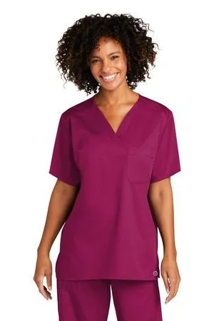 Wink Unisex WorkFlex Chest Pocket V-Neck Top WW3160