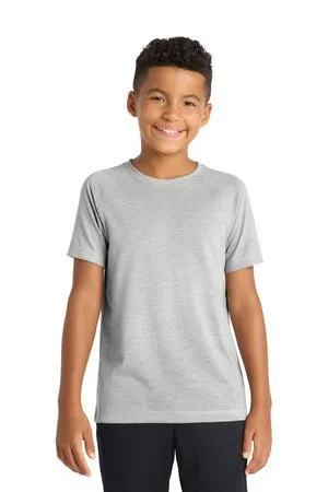 Sport-Tek  Youth PosiCharge  Tri-Blend Wicking Raglan Tee. YST400