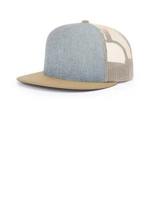 Wool Blend Flat Bill Trucker Cap