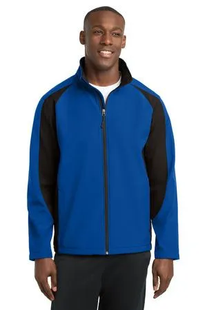 Sport-Tek Colorblock Soft Shell Jacket. ST970