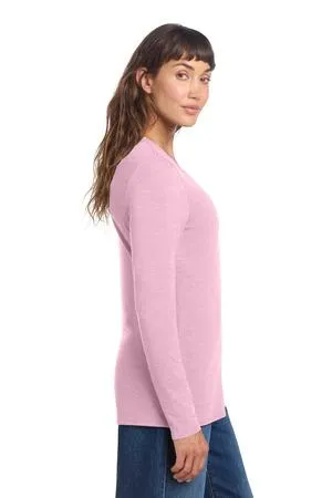 District Women's Perfect Tri Long Sleeve V-Neck Tee DT135