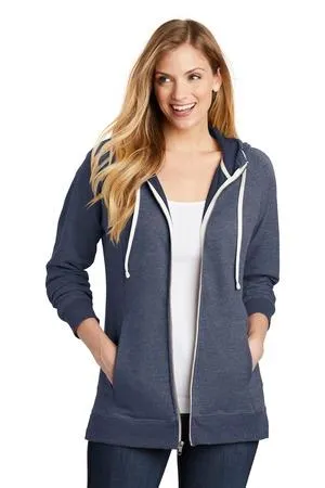 District  Women's Perfect Tri  French Terry Full-Zip Hoodie. DT456
