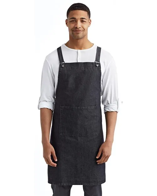 Cross Back Barista Apron with Pocket