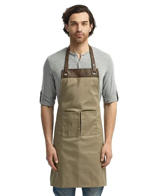 Espresso Bib Apron with Pocket