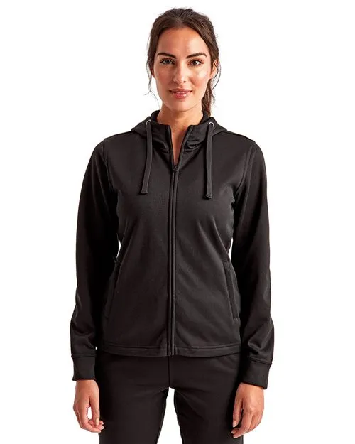 Womens Spun Dyed Full-Zip Hooded Sweatshirt