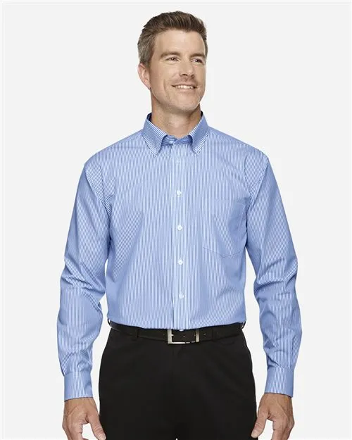 Men's Crown Collection® Banker Stripe Woven Dress Shirt