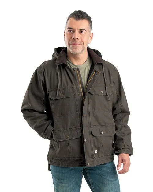 Heartland Washed Duck Zip-Off Hooded Coat