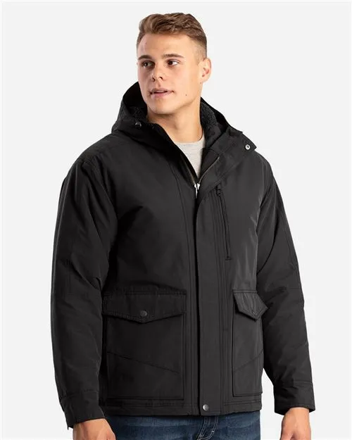 Highland Quilt-Lined Micro-Duck Hooded Jacket