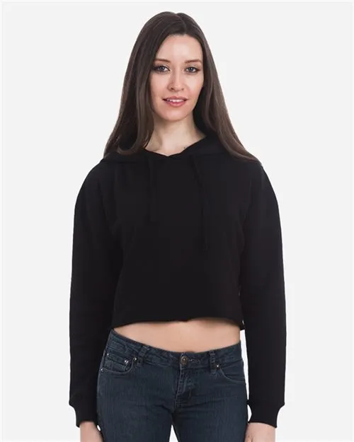 Women's Cropped Fleece Hooded Sweatshirt