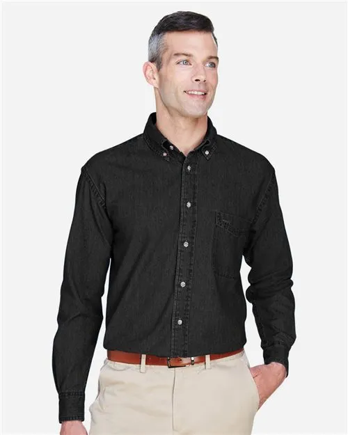 Men's Tall Long Sleeve Denim Shirt