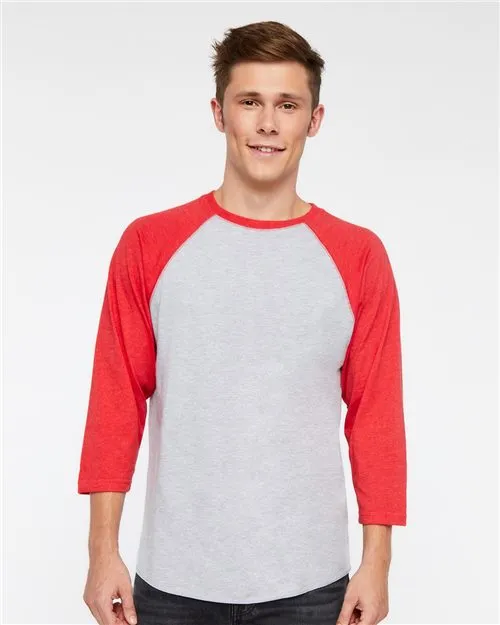 Baseball Fine Jersey Three-Quarter Sleeve Tee