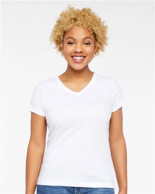 Women's Fine Jersey V-Neck Tee