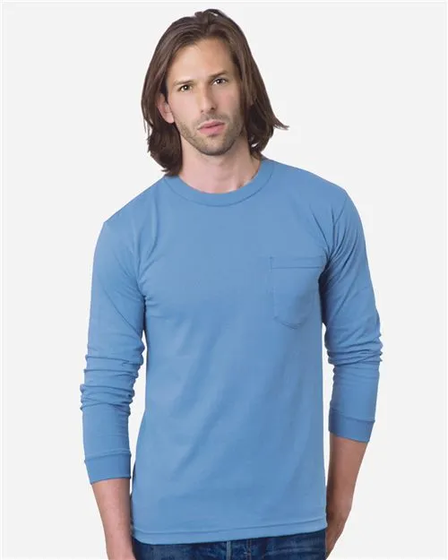 USA-Made Long Sleeve Pocket T-Shirt